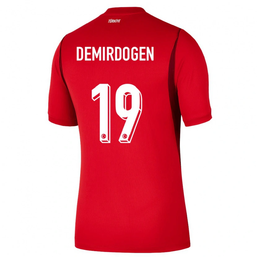DanxenキッズトルコNeslihan Demirdögen#19赤 バーガンディホームシャツ26-28ジャージーユニフォーム