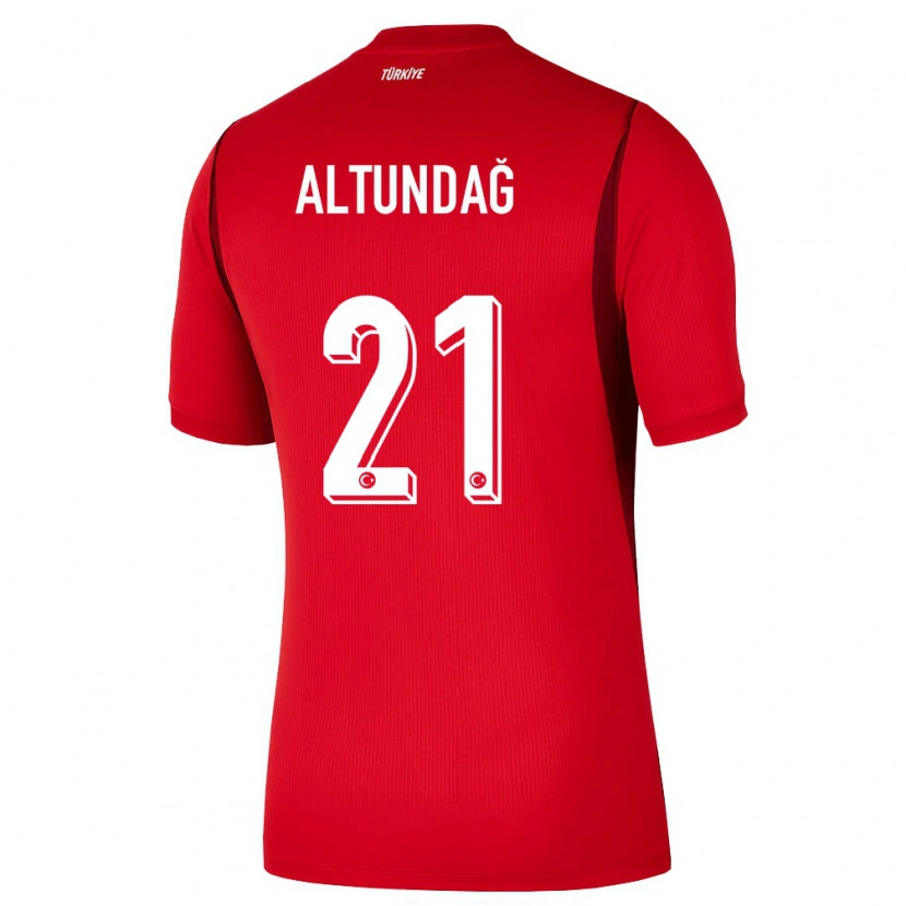 DanxenキッズトルコEmirhan Altundağ#21赤 バーガンディホームシャツ26-28ジャージーユニフォーム