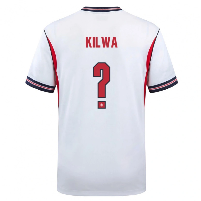 DanxenキッズイングランドHeaven Kilwa#0白 紺 赤ホームシャツ26-28ジャージーユニフォーム