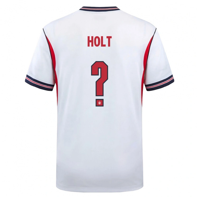 DanxenキッズイングランドCharlie Holt#0白 紺 赤ホームシャツ26-28ジャージーユニフォーム