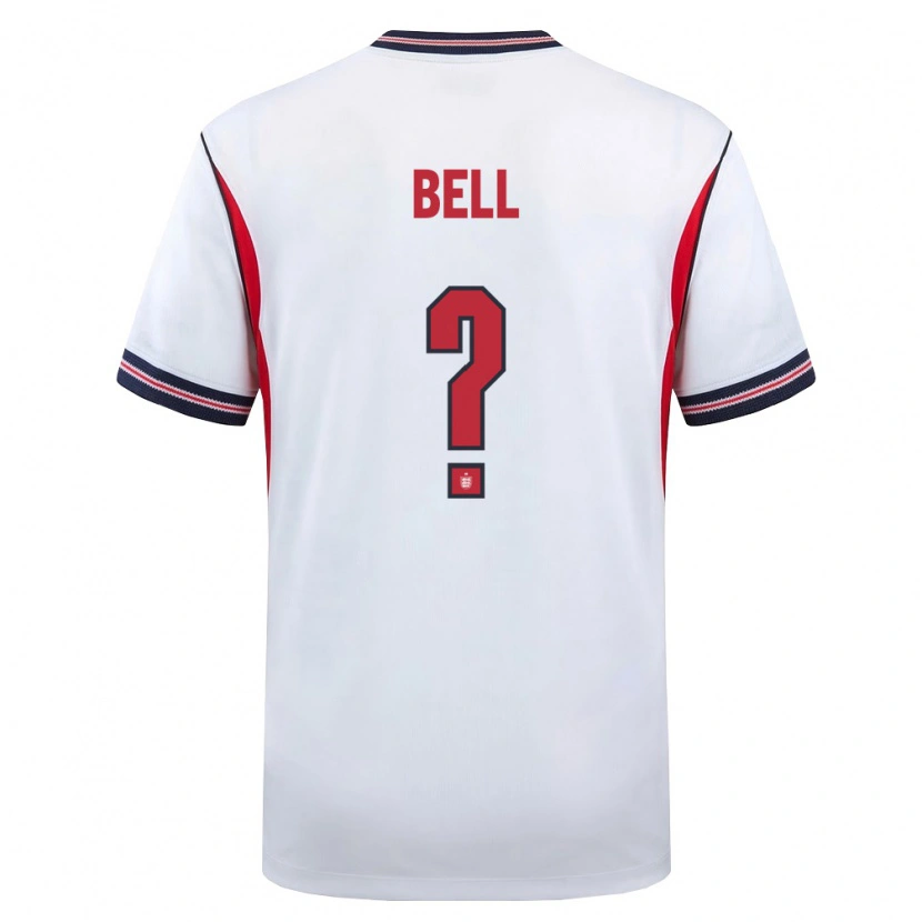 DanxenキッズイングランドToby Bell#0白 紺 赤ホームシャツ26-28ジャージーユニフォーム