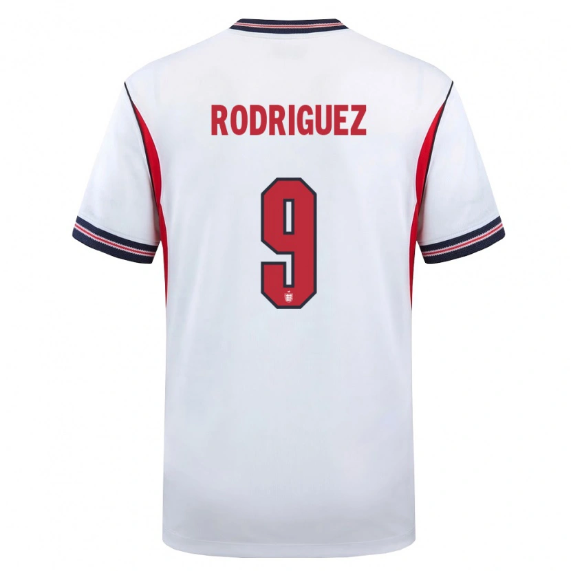 Danxenキッズイングランドアレハンドロ・ゴメス・ロドリゲス#9白 紺 赤ホームシャツ26-28ジャージーユニフォーム