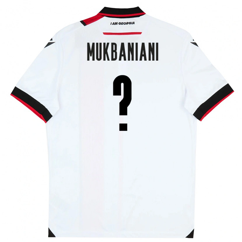 DanxenキッズジョージアGivi Mukbaniani#0白 黒 赤ホームシャツ26-28ジャージーユニフォーム