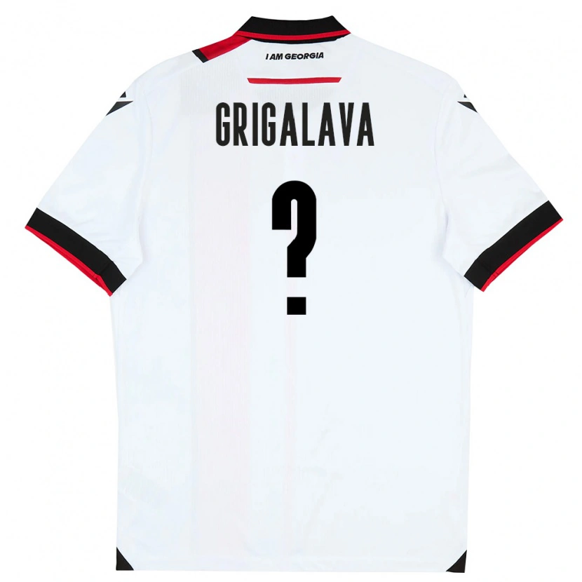 DanxenキッズジョージアRati Grigalava#0白 黒 赤ホームシャツ26-28ジャージーユニフォーム