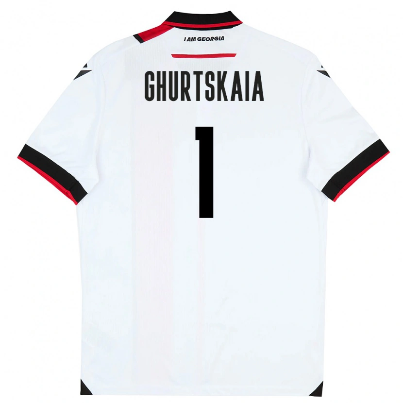 DanxenキッズジョージアDimitri Ghurtskaia#1白 黒 赤ホームシャツ26-28ジャージーユニフォーム