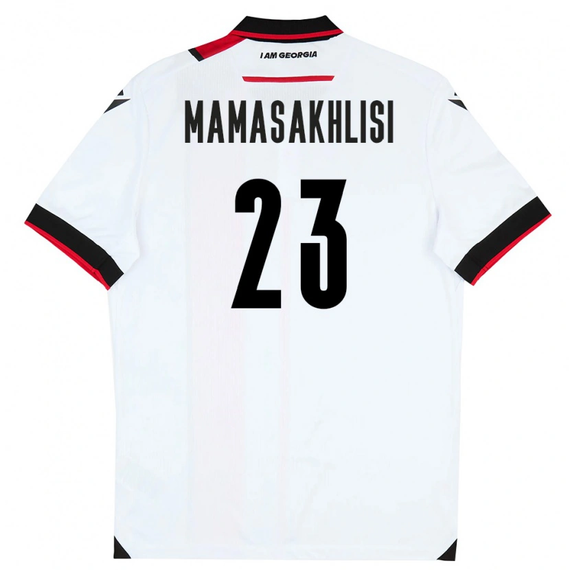 DanxenキッズジョージアLuka Mamasakhlisi#23白 黒 赤ホームシャツ26-28ジャージーユニフォーム