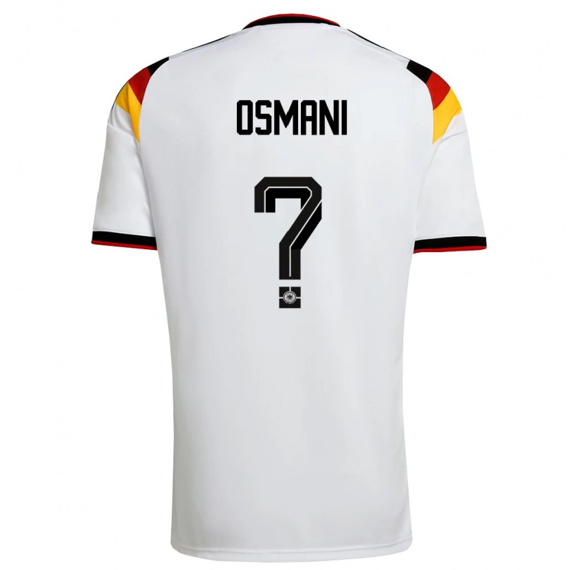 DanxenキッズドイツErblin Osmani#0白 黒 赤ホームシャツ26-28ジャージーユニフォーム