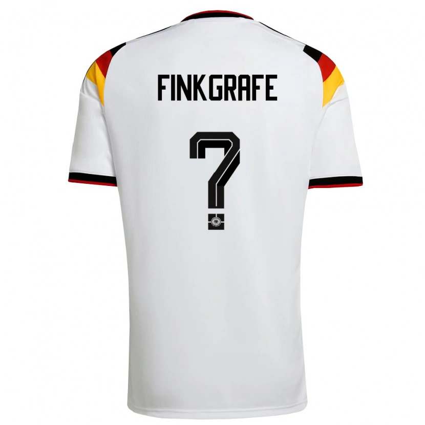DanxenキッズドイツMax Finkgräfe#0白 黒 赤ホームシャツ26-28ジャージーユニフォーム