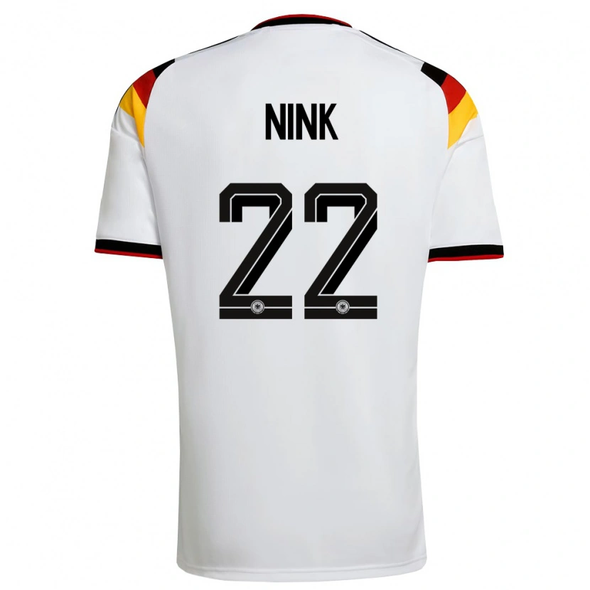 Danxenキッズドイツベン・ニンク#22白 黒 赤ホームシャツ26-28ジャージーユニフォーム