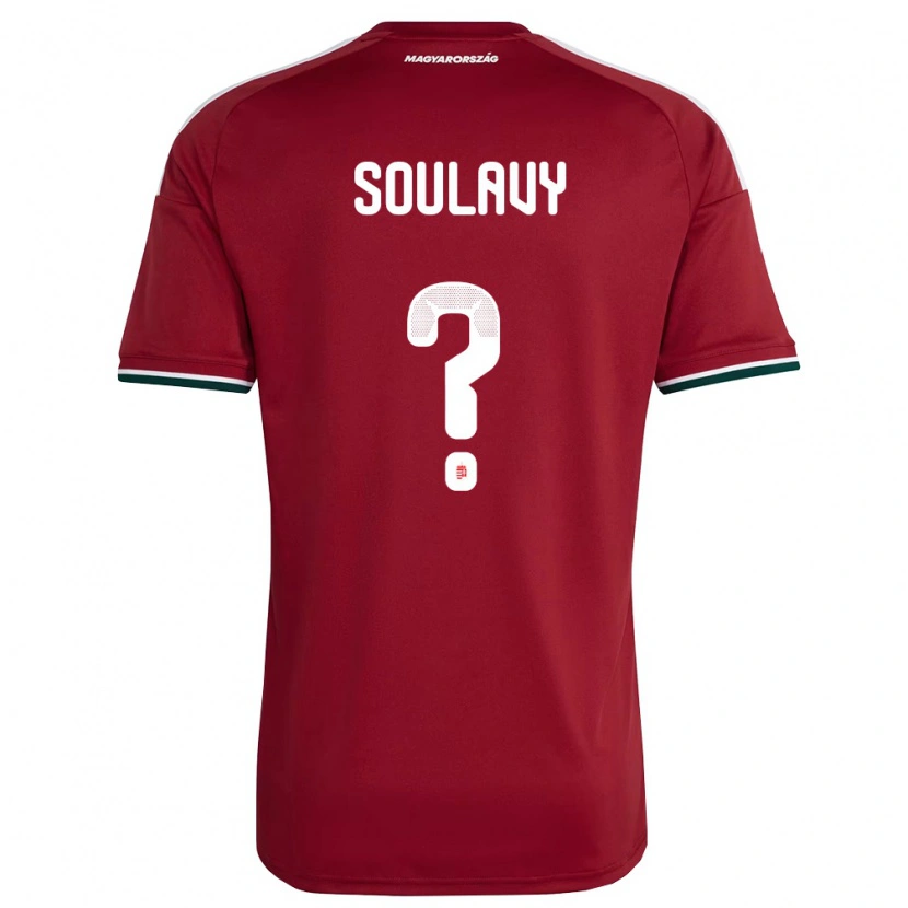 DanxenキッズハンガリーBalázs Soulavy#0赤 白 緑ホームシャツ26-28ジャージーユニフォーム