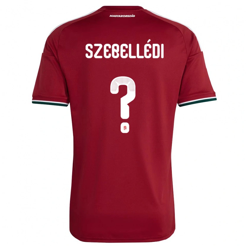 DanxenキッズハンガリーBátor Szebellédi#0赤 白 緑ホームシャツ26-28ジャージーユニフォーム