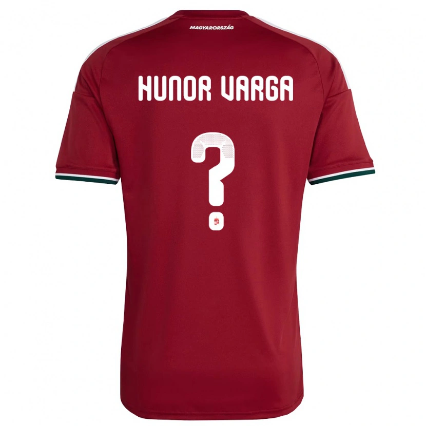 DanxenキッズハンガリーHunor Varga#0赤 白 緑ホームシャツ26-28ジャージーユニフォーム
