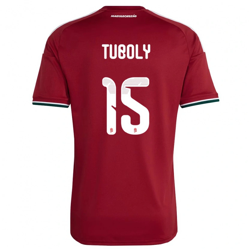 DanxenキッズハンガリーMáté Tuboly#15赤 白 緑ホームシャツ26-28ジャージーユニフォーム