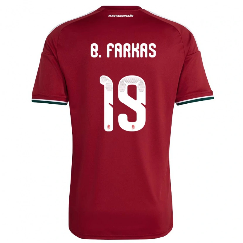 DanxenキッズハンガリーBendegúz Farkas#19赤 白 緑ホームシャツ26-28ジャージーユニフォーム