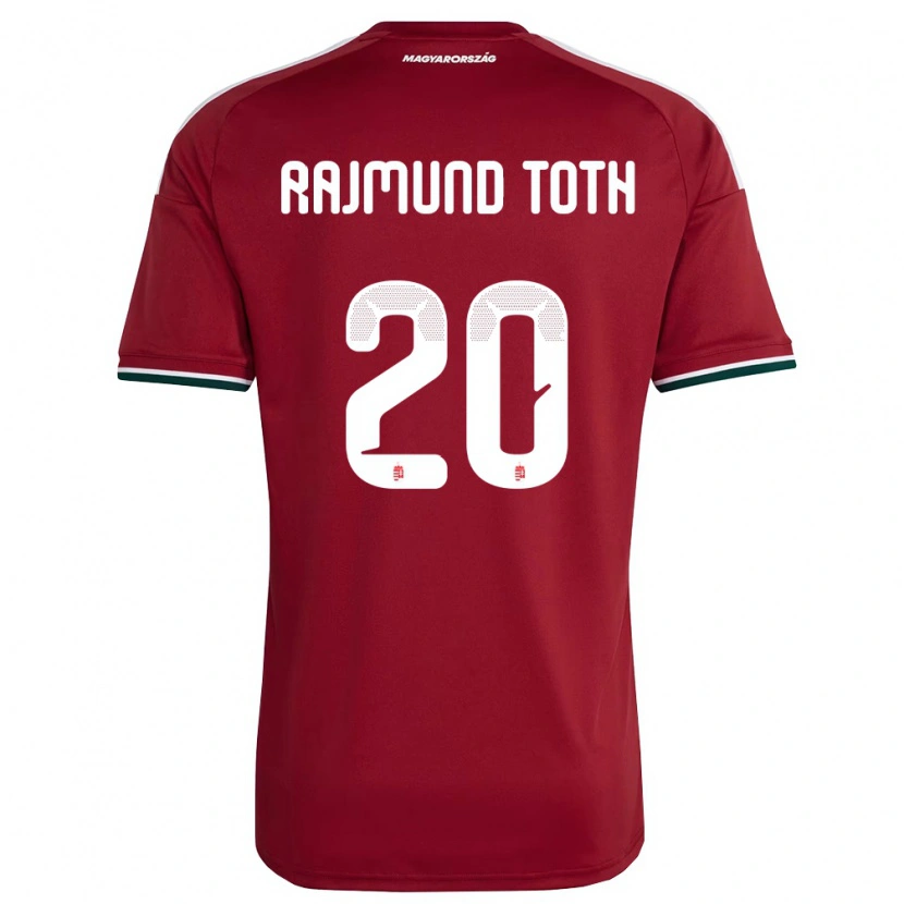 DanxenキッズハンガリーRajmund Tóth#20赤 白 緑ホームシャツ26-28ジャージーユニフォーム