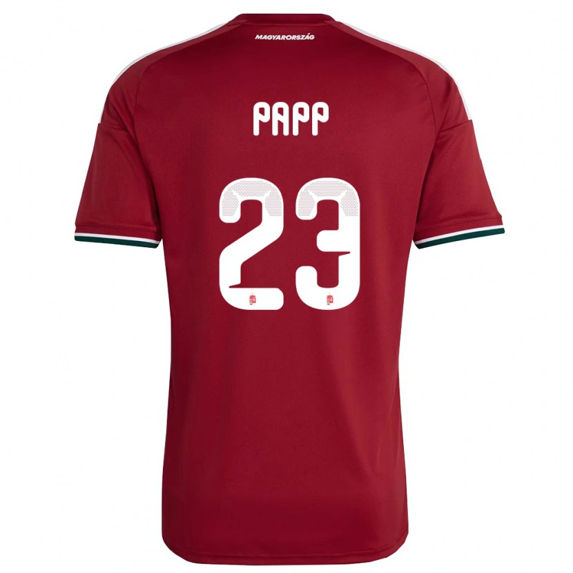 DanxenキッズハンガリーLuca Papp#23赤 白 緑ホームシャツ26-28ジャージーユニフォーム