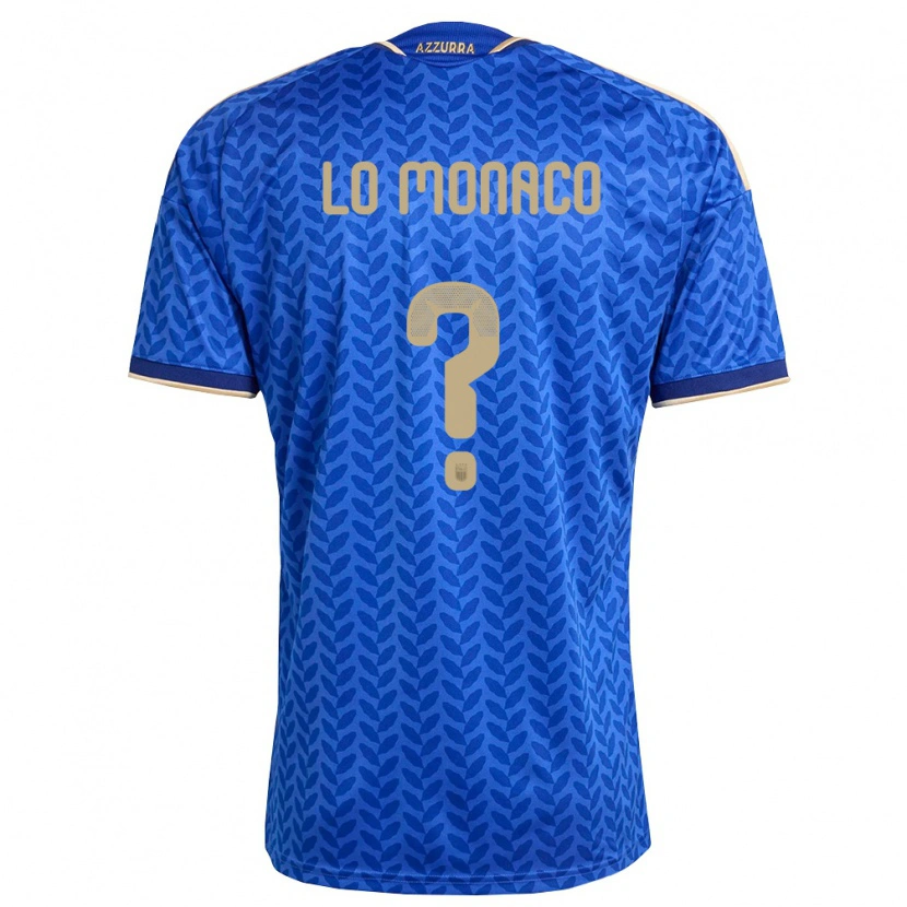 DanxenキッズイタリアLuca Lo Monaco#0青 紺 金ホームシャツ26-28ジャージーユニフォーム