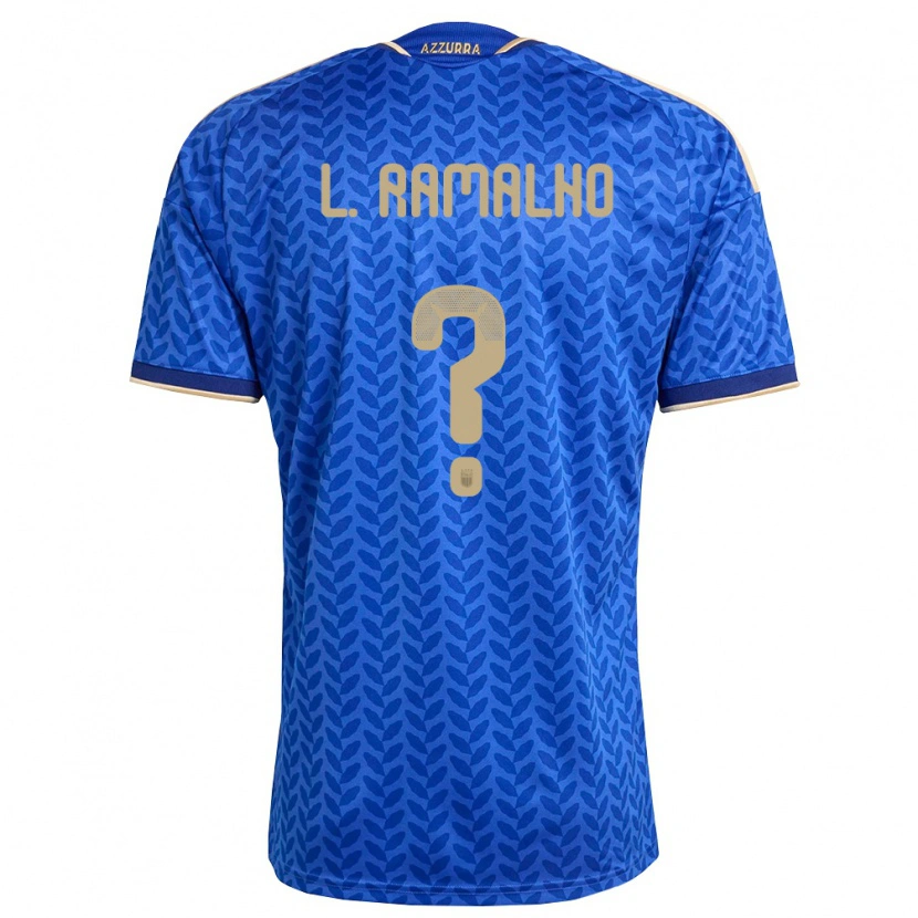 DanxenキッズイタリアLeonard Maria Lima Ramalho#0青 紺 金ホームシャツ26-28ジャージーユニフォーム