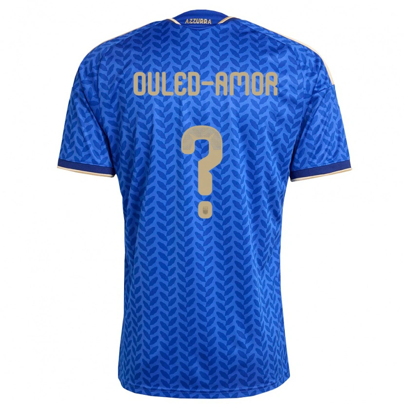 DanxenキッズイタリアGhassan Ouled-Amor#0青 紺 金ホームシャツ26-28ジャージーユニフォーム