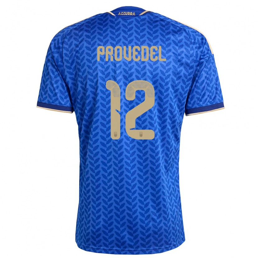 Danxenキッズイタリアイヴァン・プロヴェデル#12青 紺 金ホームシャツ26-28ジャージーユニフォーム