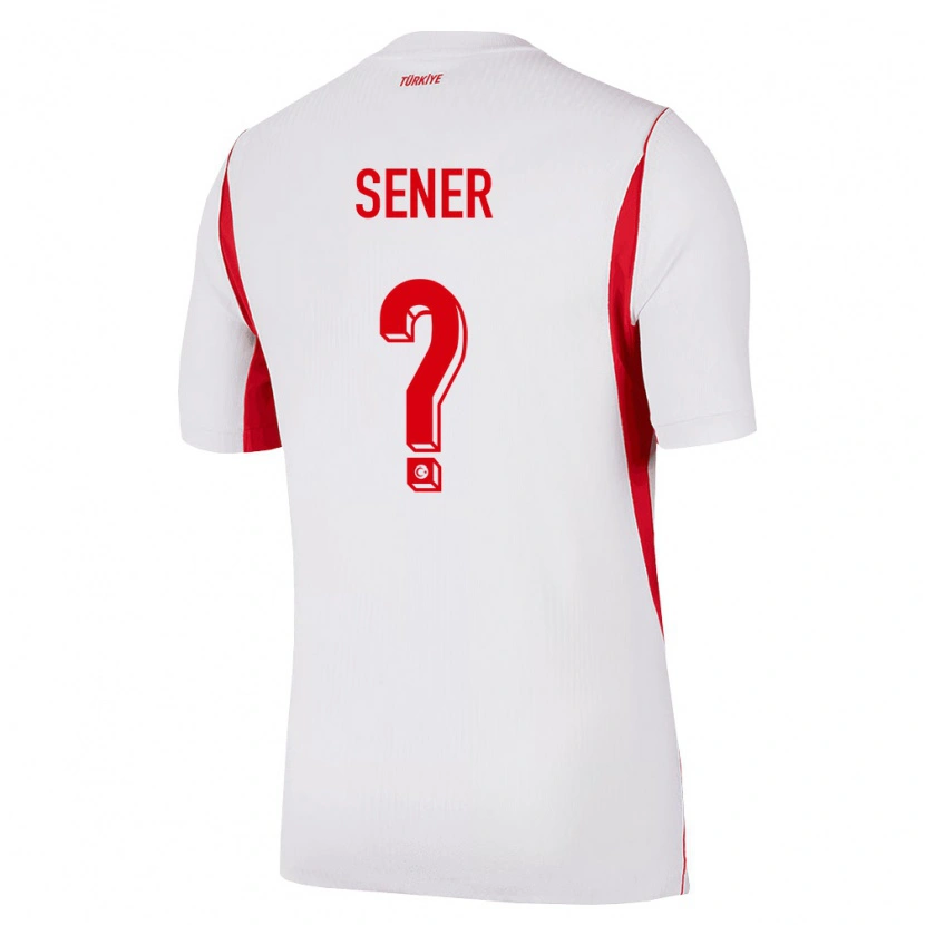 DanxenキッズトルコKerem Şener#0白 赤 バーガンディアウェイシャツ26-28ジャージーユニフォーム