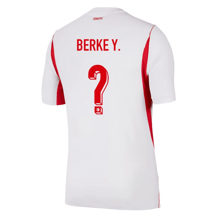 DanxenキッズトルコBerke Yıldırım#0白 赤 バーガンディアウェイシャツ26-28ジャージーユニフォーム