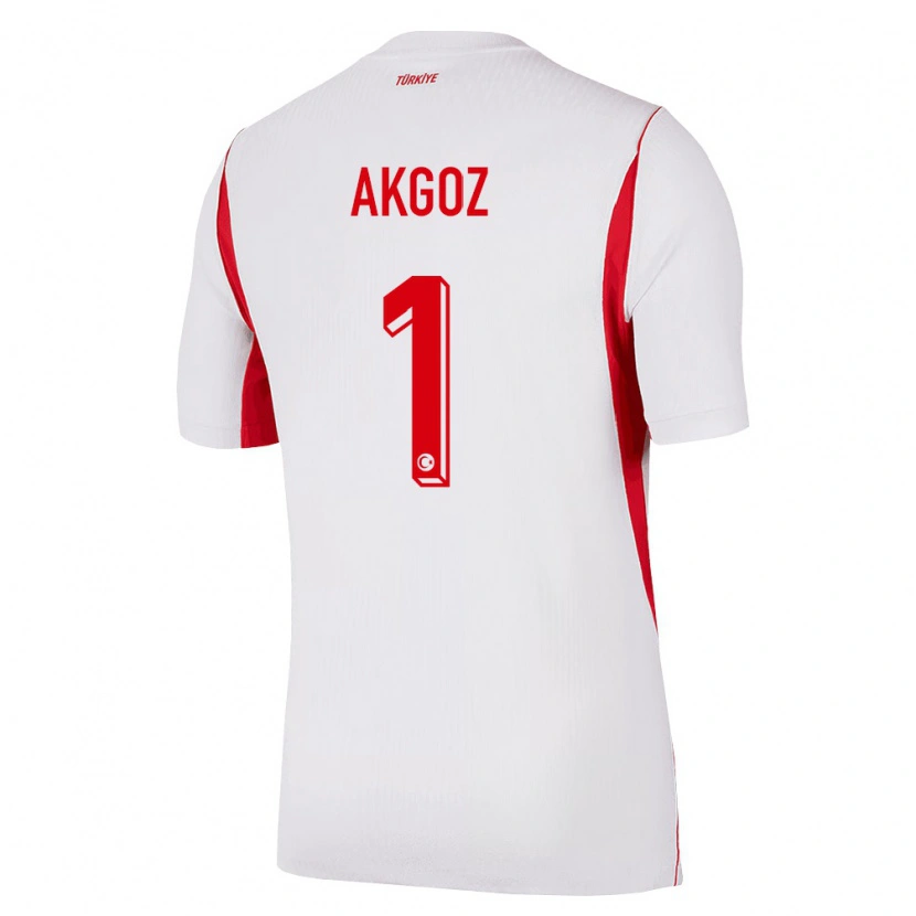 DanxenキッズトルコSelda Akgöz#1白 赤 バーガンディアウェイシャツ26-28ジャージーユニフォーム