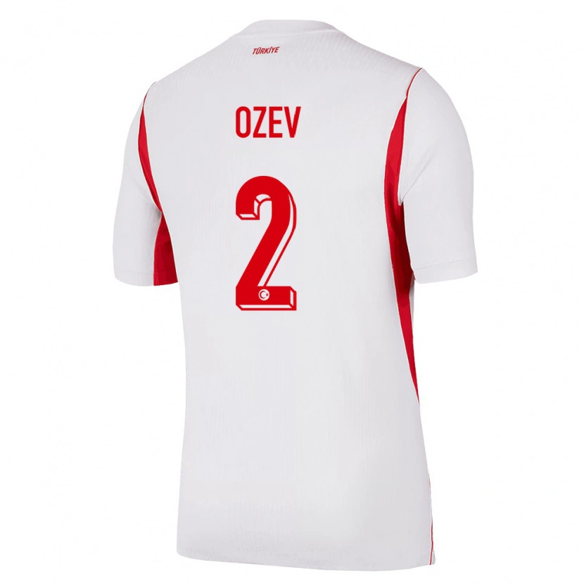 DanxenキッズトルコÜmran Özev#2白 赤 バーガンディアウェイシャツ26-28ジャージーユニフォーム