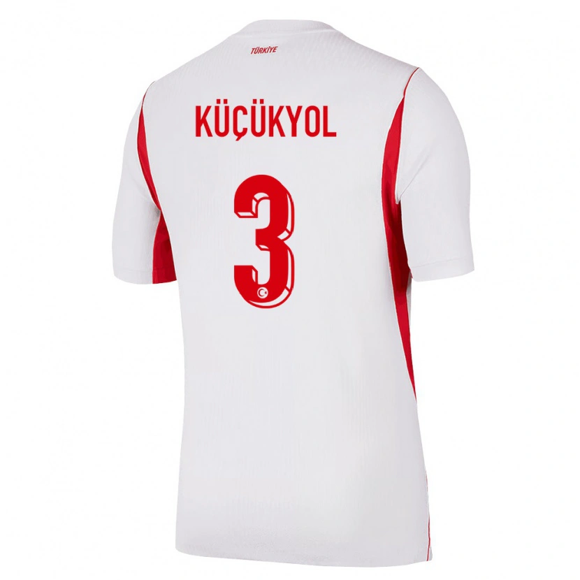DanxenキッズトルコSerhat Küçükyol#3白 赤 バーガンディアウェイシャツ26-28ジャージーユニフォーム
