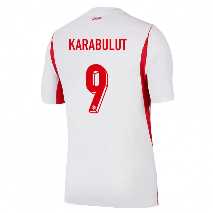 DanxenキッズトルコArzu Karabulut#9白 赤 バーガンディアウェイシャツ26-28ジャージーユニフォーム