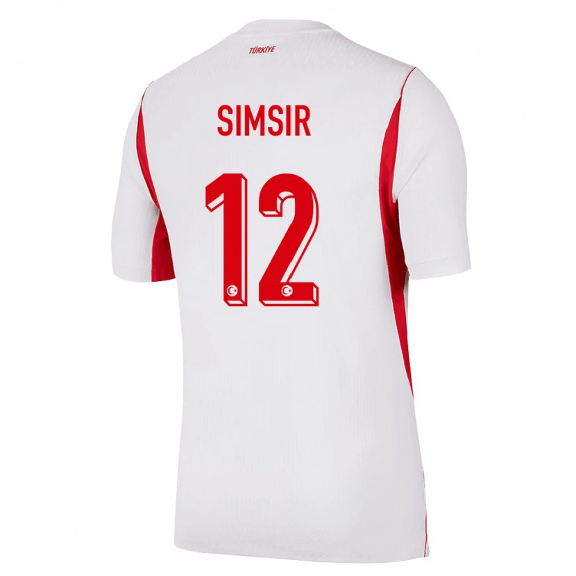 DanxenキッズトルコArif Şimşir#12白 赤 バーガンディアウェイシャツ26-28ジャージーユニフォーム