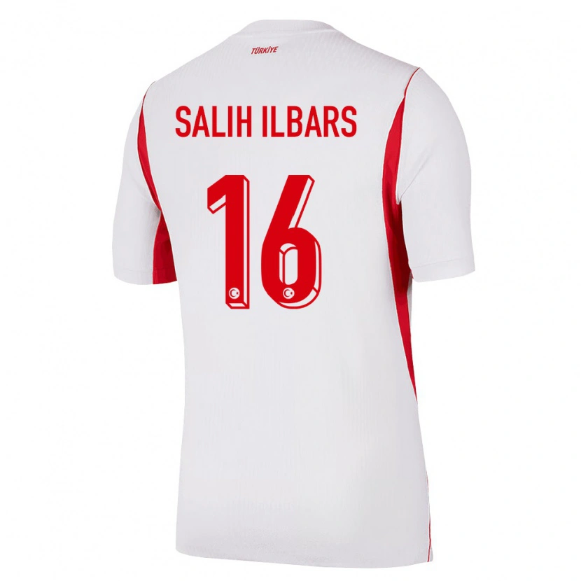 DanxenキッズトルコMuhammet Salih İlbars#16白 赤 バーガンディアウェイシャツ26-28ジャージーユニフォーム