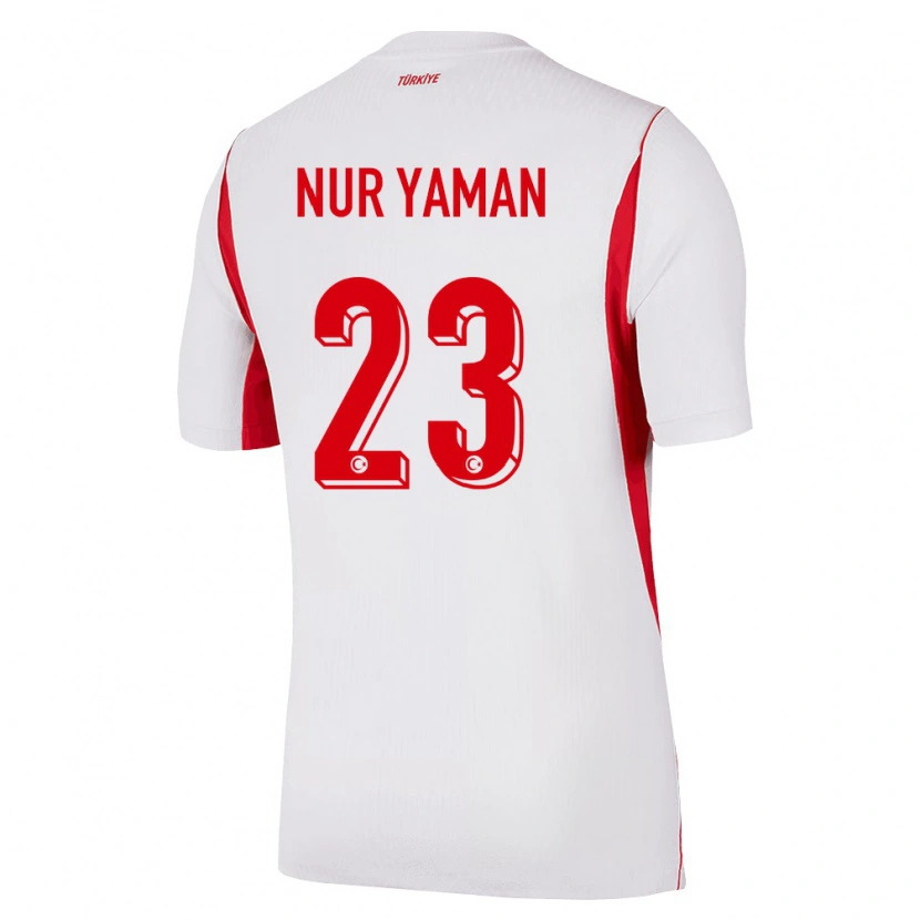 DanxenキッズトルコGamze Nur Yaman#23白 赤 バーガンディアウェイシャツ26-28ジャージーユニフォーム