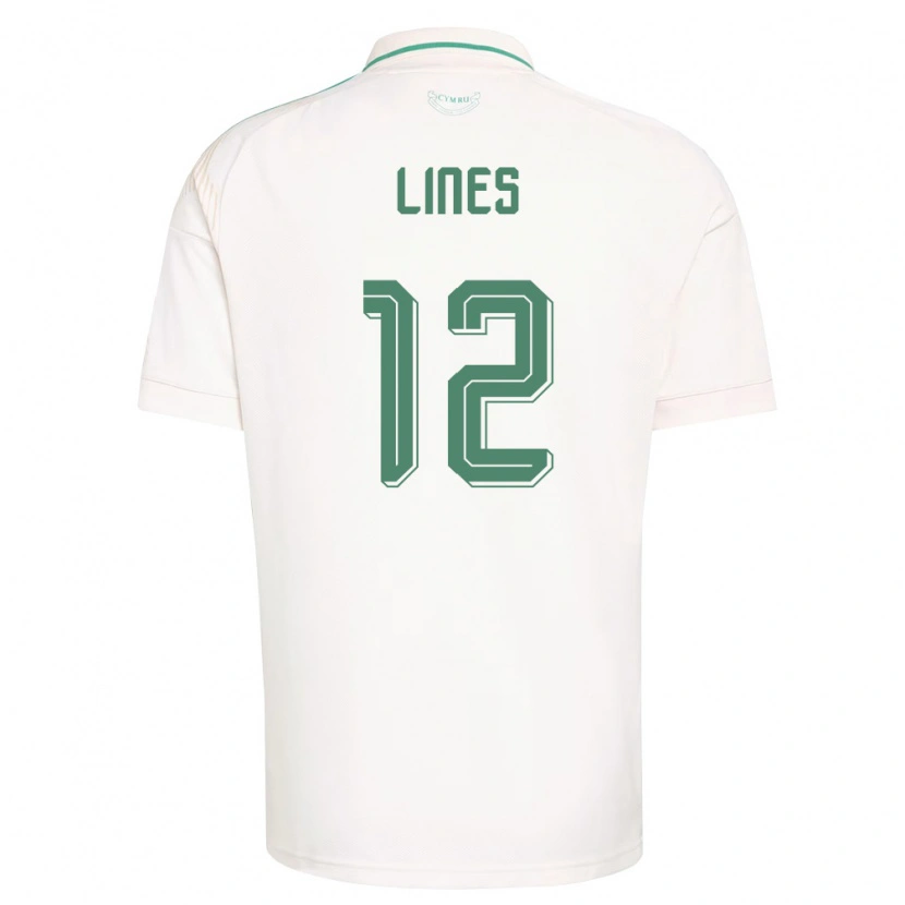 DanxenキッズウェールズJack Lines#12白 茶 緑アウェイシャツ26-28ジャージーユニフォーム