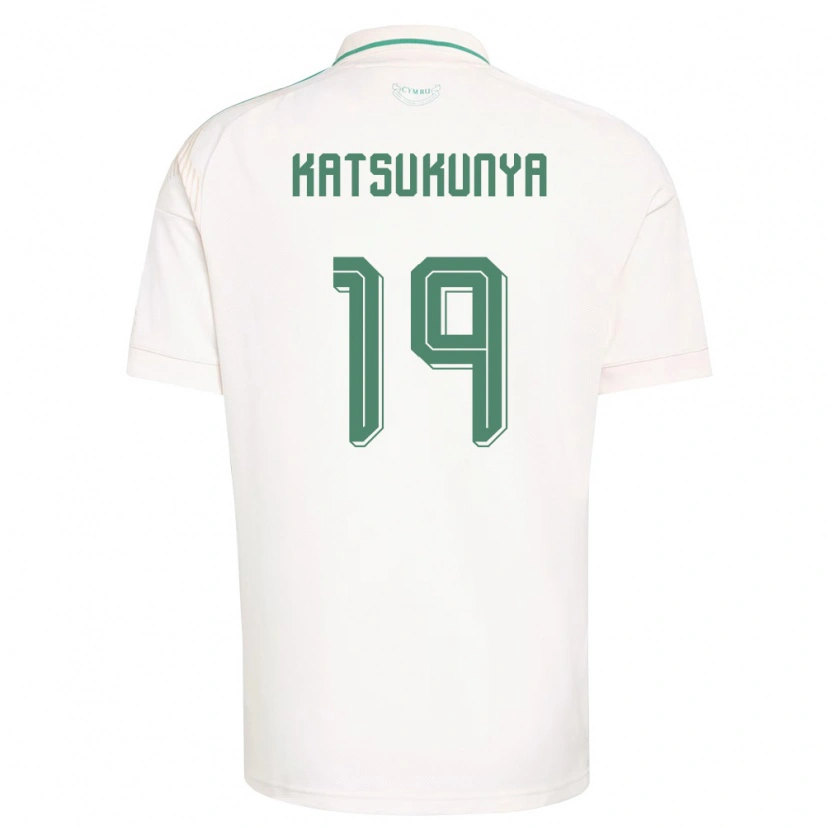 DanxenキッズウェールズThierry Katsukunya#19白 茶 緑アウェイシャツ26-28ジャージーユニフォーム