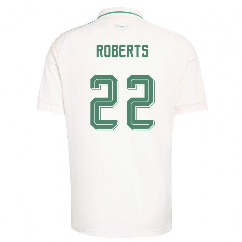 DanxenキッズウェールズLucas Roberts#22白 茶 緑アウェイシャツ26-28ジャージーユニフォーム