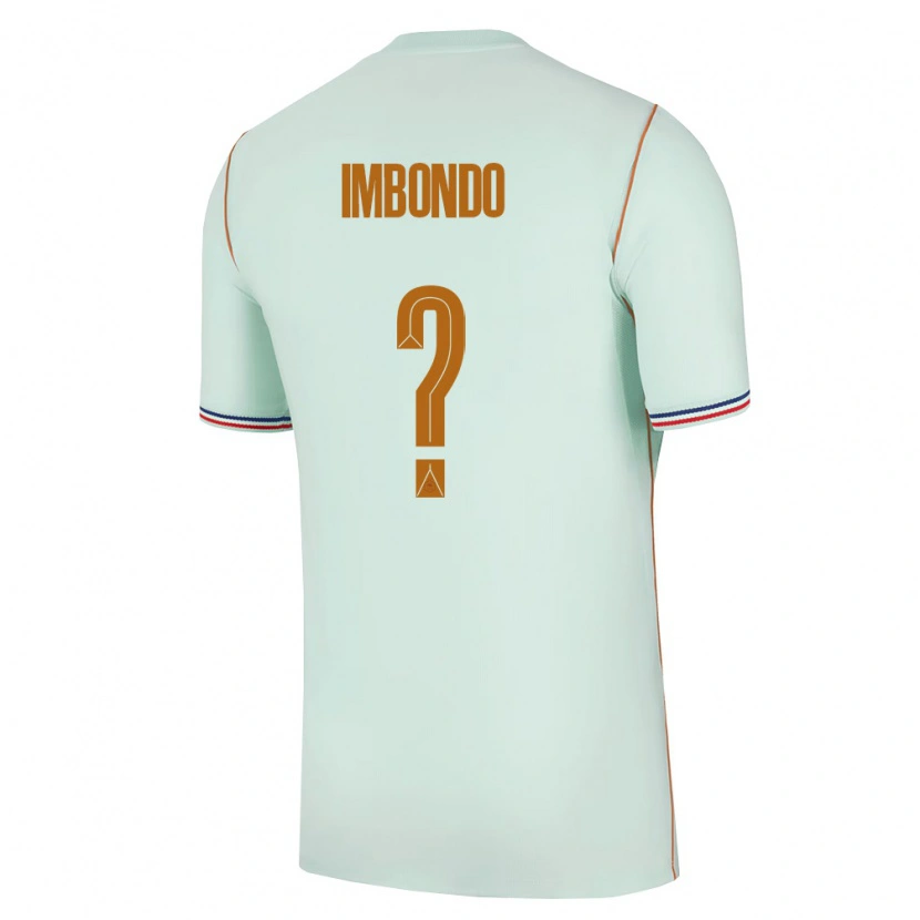 DanxenキッズフランスRamses Imbondo#0緑 金アウェイシャツ26-28ジャージーユニフォーム