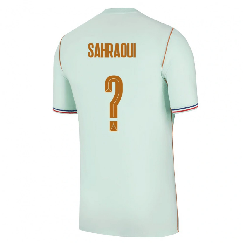 DanxenキッズフランスElias Sahraoui#0緑 金アウェイシャツ26-28ジャージーユニフォーム