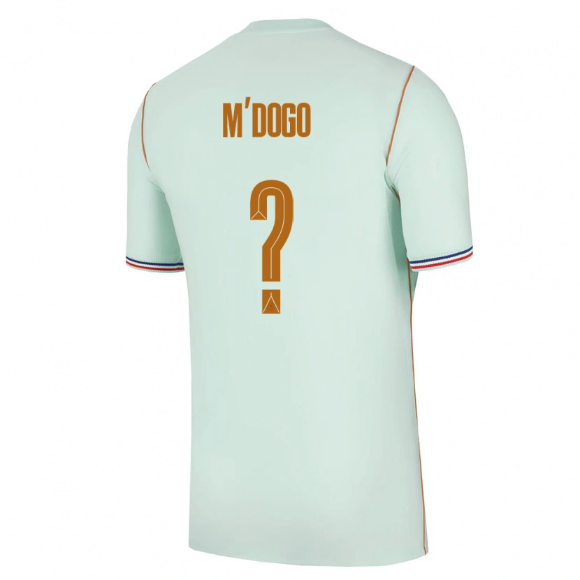 DanxenキッズフランスHaris M'dogo#0緑 金アウェイシャツ26-28ジャージーユニフォーム