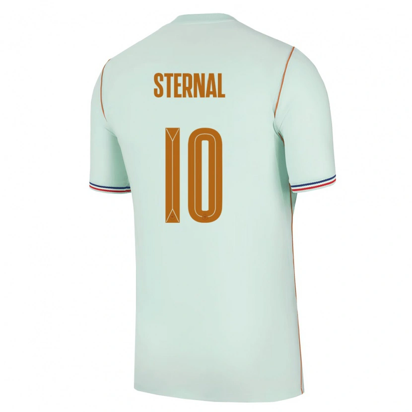 DanxenキッズフランスEnzo Sternal#10緑 金アウェイシャツ26-28ジャージーユニフォーム