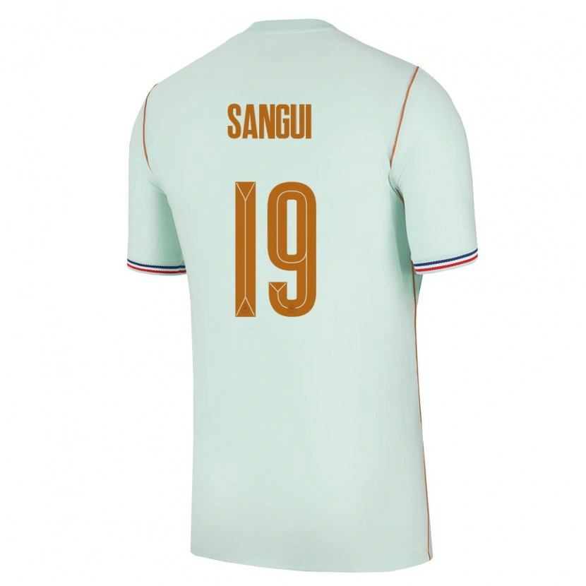 Danxenキッズフランスノア・サンギ#19緑 金アウェイシャツ26-28ジャージーユニフォーム