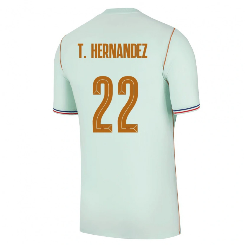 Danxenキッズフランステオ・エルナンデス#22緑 金アウェイシャツ26-28ジャージーユニフォーム
