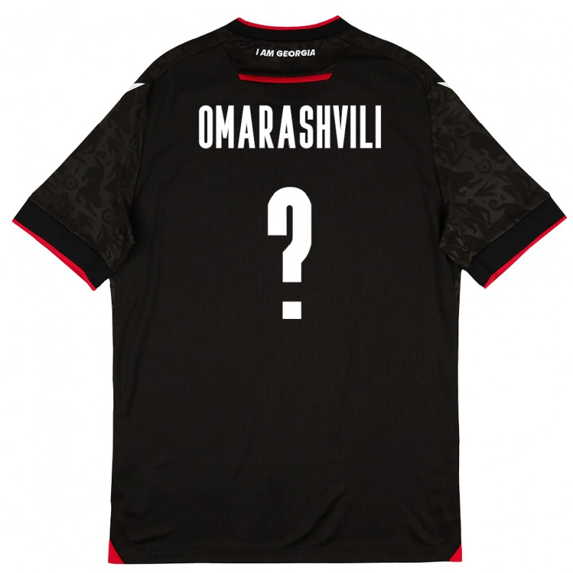 Danxenキッズジョージアギオルギ・オマラシュヴィリ#0黒 白 赤アウェイシャツ26-28ジャージーユニフォーム