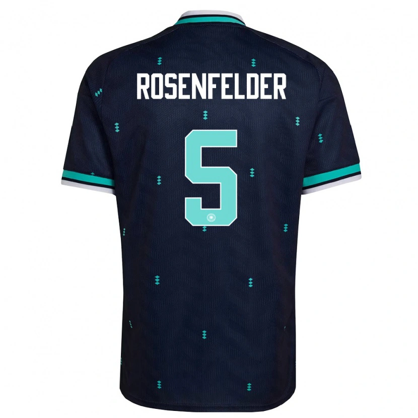 DanxenキッズドイツMax Rosenfelder#5紺 空色 白アウェイシャツ26-28ジャージーユニフォーム