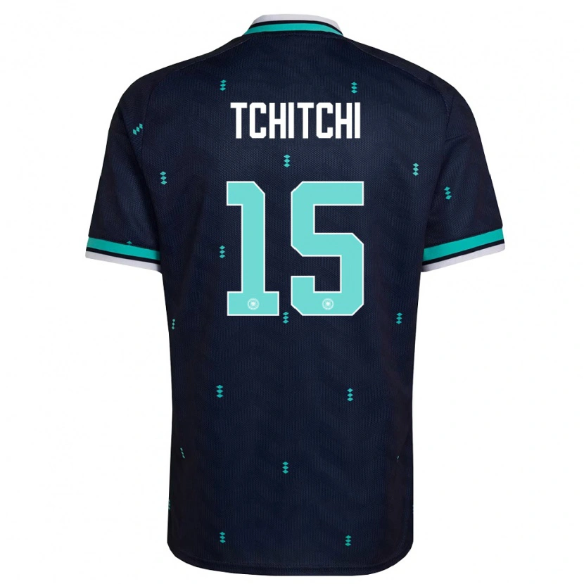 DanxenキッズドイツDahrel Tchitchi#15紺 空色 白アウェイシャツ26-28ジャージーユニフォーム