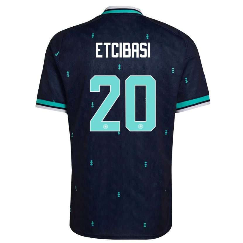 DanxenキッズドイツTaycan Etcibasi#20紺 空色 白アウェイシャツ26-28ジャージーユニフォーム