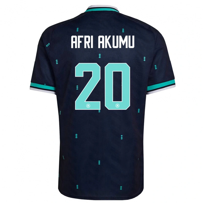 DanxenキッズドイツMaik Afri Akumu#20紺 空色 白アウェイシャツ26-28ジャージーユニフォーム