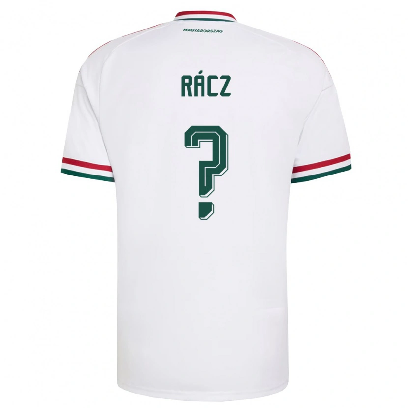 DanxenキッズハンガリーIstván Rácz#0白 赤 緑アウェイシャツ26-28ジャージーユニフォーム