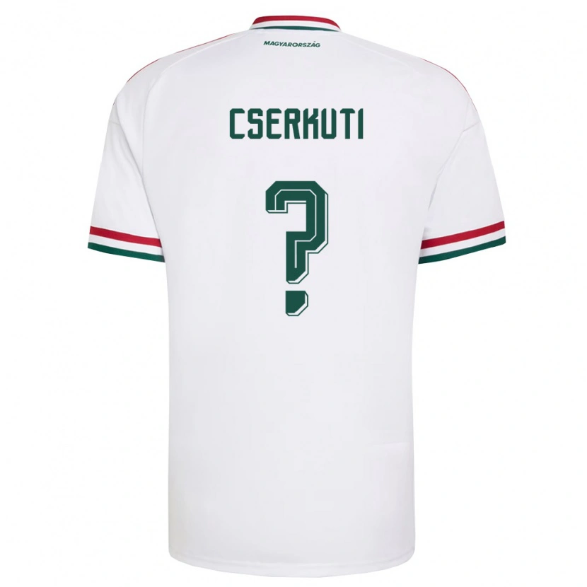 DanxenキッズハンガリーZsolt Cserkuti#0白 赤 緑アウェイシャツ26-28ジャージーユニフォーム