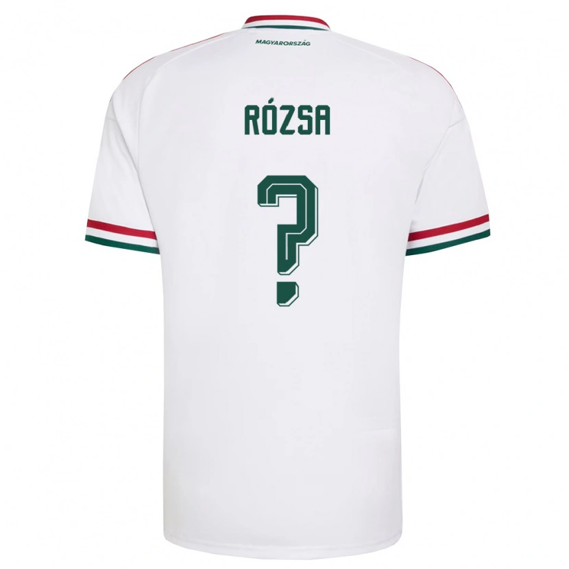 DanxenキッズハンガリーBarnabás Rózsa#0白 赤 緑アウェイシャツ26-28ジャージーユニフォーム